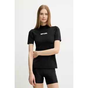 Rip Curl tricou de înot culoarea negru, 17NWRV imagine