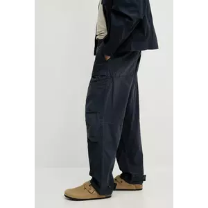 G-Star pantaloni de bumbac culoarea bleumarin, drept, D26196-D387 imagine