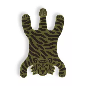 ferm LIVING covor de lână Safari Tufted Rug culoarea verde imagine