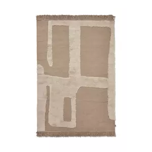 ferm LIVING covor de lână Alley Wool Rug culoarea maro imagine