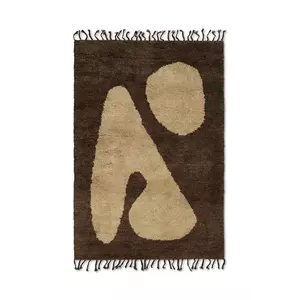 ferm LIVING covor de lână Abstract Rug imagine