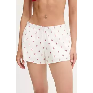 Hollister Co. pantaloni scurți de pijama din bumbac culoarea alb, bumbac, KI346-5048 imagine
