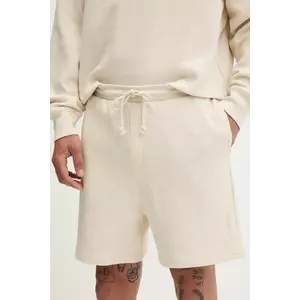 Tommy Jeans pantaloni scurți din bumbac culoarea bej, DM0DM21805 imagine