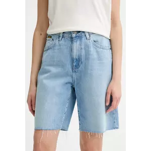 G-Star pantaloni scurți jeans uni, high waist, D26268-D932 imagine