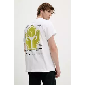 G-Star tricou din bumbac culoarea alb, cu imprimeu, D26046-C336 imagine
