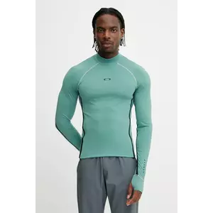 Oakley mânecă lungă de antrenament T-shirt do pływania culoarea turcoaz, cu imprimeu, FOA406861 imagine