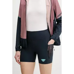Dynafit pantaloni scurți outdoor Sky culoarea bleumarin, uni, high waist, 08.0000071923 imagine