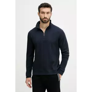 BOSS bluză culoarea bleumarin, uni, 50545597 imagine