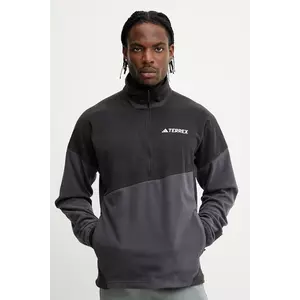 adidas TERREX hanorac fleece culoarea negru, cu imprimeu, JE1350 imagine