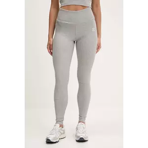 adidas Originals leggings Essential culoarea gri, uni, IY9646 imagine