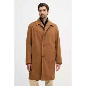 BOSS palton culoarea maro, de tranzitie, oversize, 50545771 imagine