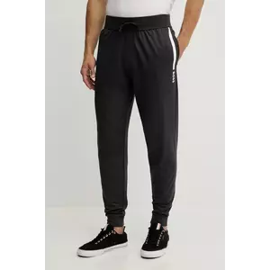 BOSS pantaloni lounge din bumbac culoarea gri, cu imprimeu, 50545565 imagine