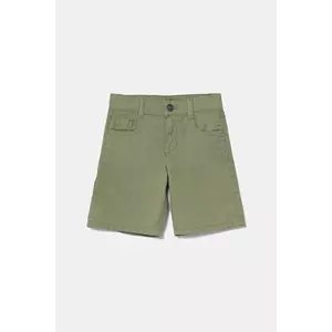 United Colors of Benetton pantaloni scurți din bumbac pentru copii culoarea verde, talie reglabila, 47RGG901Y imagine