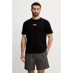 BOSS pijama culoarea negru, cu imprimeu, 50545944 imagine