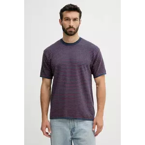 United Colors of Benetton tricou din bumbac culoarea bleumarin, cu imprimeu, 1195K109V imagine