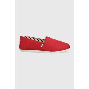 Toms espadrile Alpargata culoarea rosu imagine