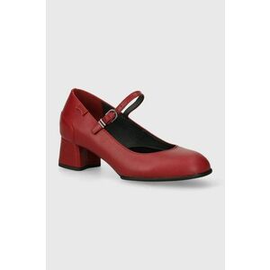 Camper pantofi de piele Katie culoarea rosu, cu toc drept, K200694.009 imagine
