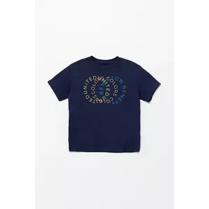 United Colors of Benetton tricou de bumbac pentru copii culoarea bleumarin, cu imprimeu, 3I1XC10OO imagine