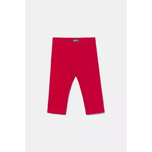 United Colors of Benetton leggins copii culoarea roz, uni, 3MT1CF02J imagine