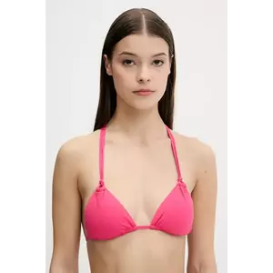 United Colors of Benetton sutien de baie culoarea roz, cupă usor rigidizata, 3P5H5R04A imagine