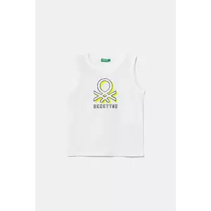 United Colors of Benetton tricou de bumbac pentru copii culoarea alb, cu imprimeu, 3I1XGH013 imagine