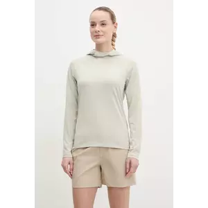 Jack Wolfskin hanorac în aer liber Prelight Swift culoarea bej, cu glugă, uni, A63802 imagine