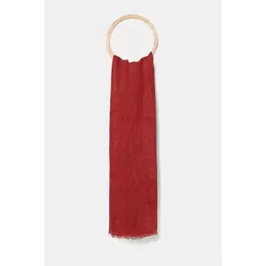 United Colors of Benetton șal de in culoarea bordo, uni, 64GSDU01S imagine
