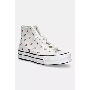 Converse tenisi copii CHUCK TAYLOR ALL STAR EVA LIFT culoarea alb, A14925C imagine