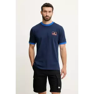 adidas Originals tricou din bumbac Contrast Tee culoarea bleumarin, cu imprimeu, JC8383 imagine