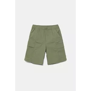 United Colors of Benetton pantaloni scurți copii culoarea verde, talie reglabila, 4L2VC9046 imagine