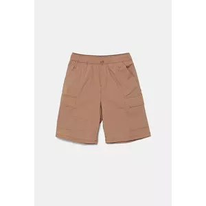 United Colors of Benetton pantaloni scurți copii culoarea maro, talie reglabila, 4L2VC9046 imagine