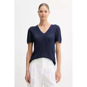 United Colors of Benetton pulover culoarea bleumarin, 143CD402Y imagine