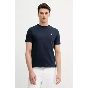 United Colors of Benetton tricou din bumbac culoarea bleumarin, uni, 3M4WU1088 imagine