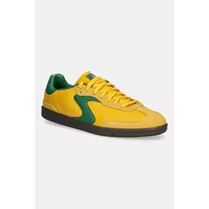 Skechers sneakers din piele HOTSHOT barbati, culoarea galben, 254152 imagine