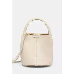 Answear Lab poseta de piele culoarea bej imagine