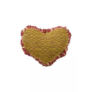 Doing Goods pernă 48 x 66 x 17 cm culoarea galben imagine