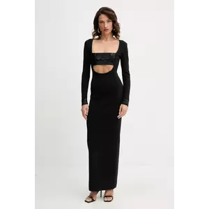 Retrofete rochie din amestec de lână Raelle culoarea negru, maxi, drept, HL25-10438 imagine