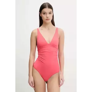 United Colors of Benetton costum de baie dintr-o bucată culoarea portocaliu, cupa moale, 3P5H5I01J imagine