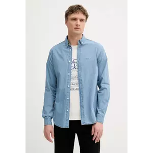 Pepe Jeans cămașă din bumbac cu guler button-down, slim, PM3090014C0 imagine