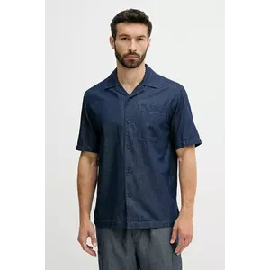 United Colors of Benetton cămașă din bumbac culoarea bleumarin, regular, 5DHJUQ05K imagine