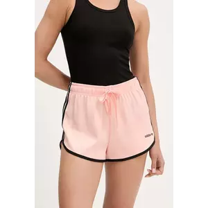 adidas Originals pantaloni scurți Sprinter Shorts culoarea portocaliu, cu imprimeu, high waist, JN5643 imagine