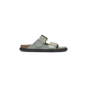 Birkenstock papuci de piele Arizona Droplet Buckle culoarea turcoaz, 1029367 imagine