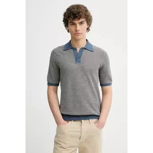 Marc O'Polo tricou polo din in cu imprimeu, 524505362054 imagine