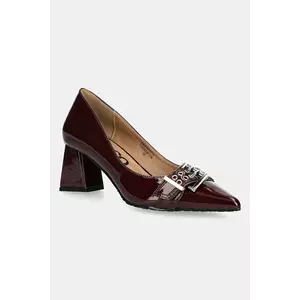Bianco pumps BIAMARALYN culoarea bordo, cu toc drept, 11241929 imagine