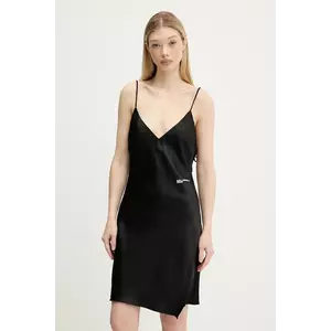 Karl Lagerfeld Jeans rochie culoarea negru, mini, drept, A3W13045 imagine