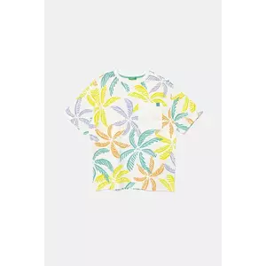 United Colors of Benetton tricou de bumbac pentru copii culoarea alb, cu imprimeu, 3PDQC10PA imagine