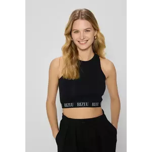 Bizuu top din bumbac ALEXI culoarea negru, ALEXI CZARNY imagine