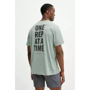 adidas Performance tricou de antrenament culoarea verde, cu imprimeu, JD8234 imagine