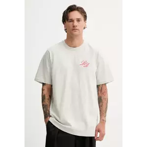Les Deux tricou din bumbac culoarea gri, cu imprimeu, 1000197 imagine