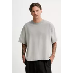 Won Hundred tricou din bumbac culoarea gri, uni, 3690-12071 imagine
